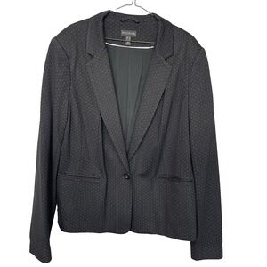 Long Tall Sally Women's Size 16 Black Classic Work Business Church Blazer Jacket
